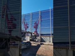 Presenta la recinzione frangivento in lamiera di acciaio inossidabile verde per il blocco del vento e della polvere