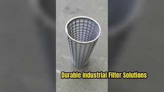 Cilindro filtrante multistrato in acciaio inox