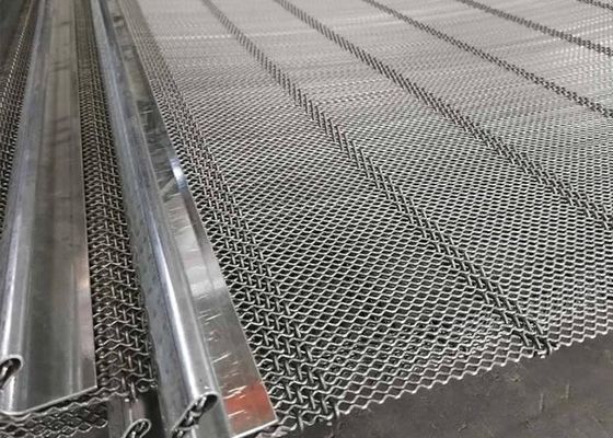 Striscia di supporto di filo d'acciaio schermo di auto-pulizia mesh con meno sporgimento e accecamento