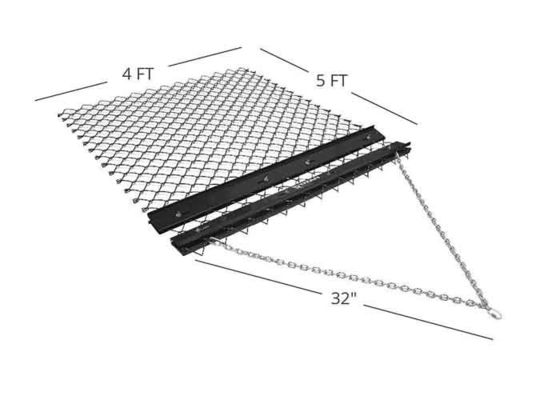 Matto di trascinamento galvanizzato a legame a catena 48x60 per diamanti a sfera