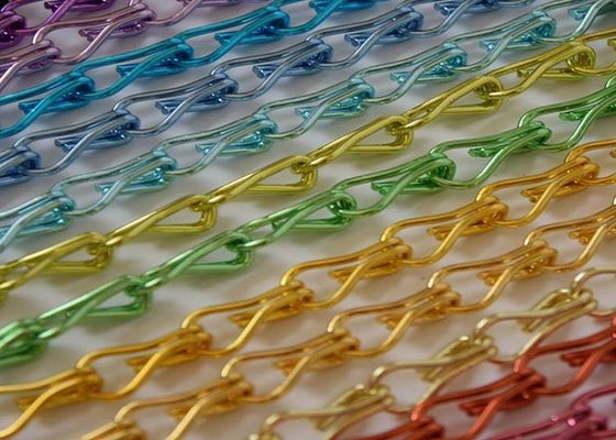 Tenda del collegamento a catena, anche nominata come tenda a catena della catena dello schermo o del gancio della mosca, materiale di alluminio anodizzato