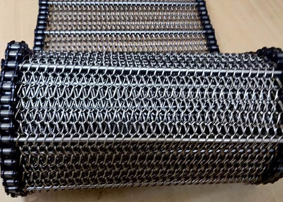 Il nastro trasportatore del metallo di acciaio dolce ha rinforzato il nastro trasportatore del collegamento a catena degli ss