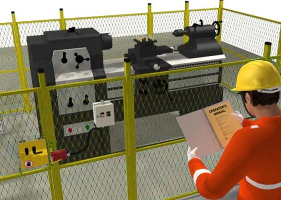 Il metallo in espansione lavora la guardia a macchina – barriera di sicurezza fra i lavoratori e le macchine