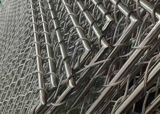316 Stainless Steel Helideck Safety Netting Diametro della corda 1,2 mm-3,2 mm