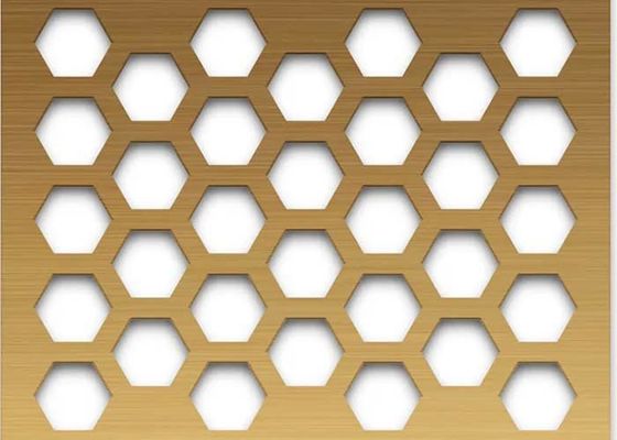 L'ottone perforato riveste resistente alla corrosione, durevole ed estetico per l'architettura e la decorazione