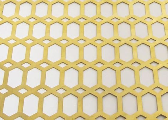 L'ottone perforato riveste resistente alla corrosione, durevole ed estetico per l'architettura e la decorazione