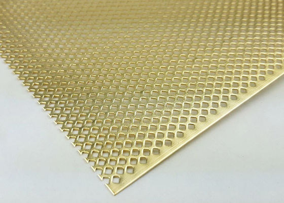L'ottone perforato riveste resistente alla corrosione, durevole ed estetico per l'architettura e la decorazione