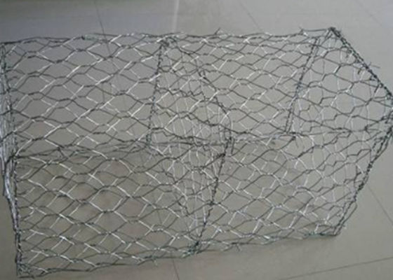 60 × 80 mm Cesto di gabione tessuto 1mx1mx1m filo per una maggiore capacità di carico e durata