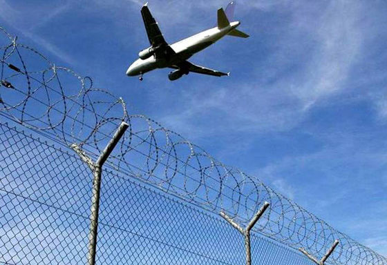 caldo di Helideck Safety Net della recinzione dell'aeroporto di 3.5mm 4.5mm immerso galvanizzato