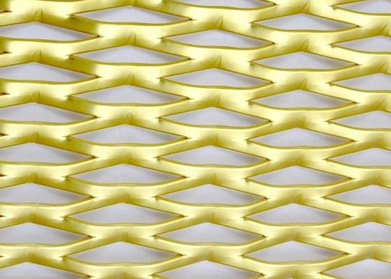 Acciaio in argento, alluminio, diamanti, fori decorativi, maglie di metallo estese per architettura e industria.