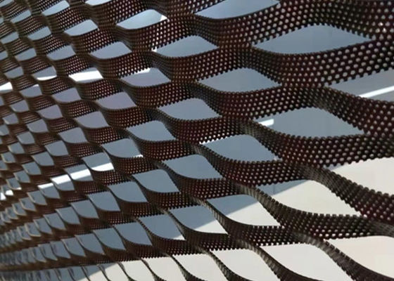 Anodizzato in alluminio con rete metallica estesa 10x20 mm soffitto sospeso