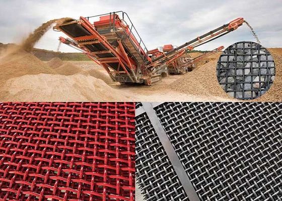 0.71mm Crusher di acciaio a basso tenore di carbonio schermo mesh per l'estrazione mineraria
