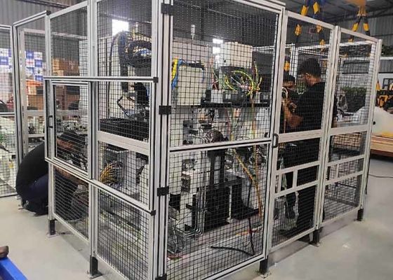 Protezione della macchina Sicurezza Fence di filo metallico Rivestimento in polvere in acciaio a basso tenore di carbonio