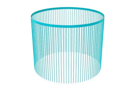 Aspetto raffinato e caratteristica ignifughe Punto di fusione elevato Maglia di filo di alluminio decorativa con trattamento anodizzato