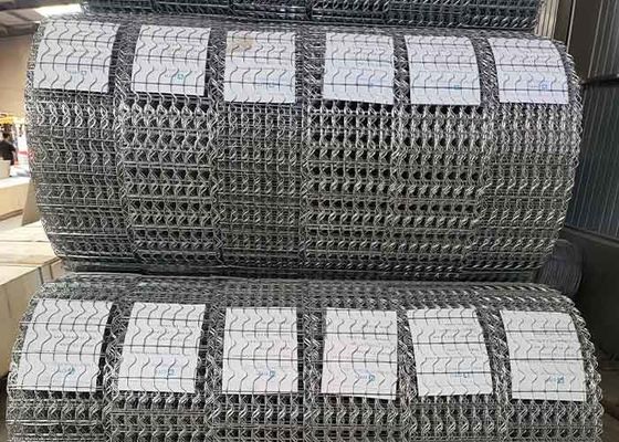Griglia di rivestimento di peso di calcestruzzo galvanizzato crimped 25,4 mm x 67 mm Griglia x 190,5 mm Strip