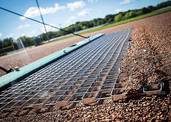 Tappeto di trascinamento reversibile in acciaio zincato per livellamento del campo