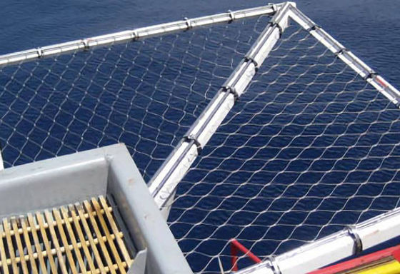 maglia della corda annodata rete di sicurezza di perimetro dell'eliporto della corda 304 304L