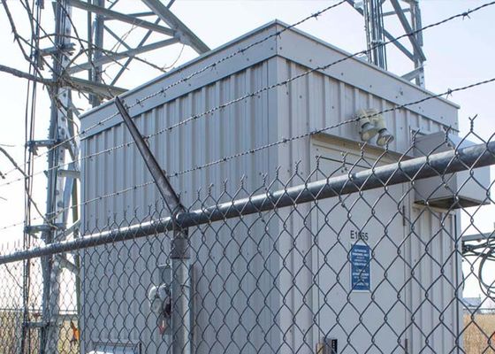 Sicurezza elettrica 1.8 M Chain Link Fence Rivestimento in vinile