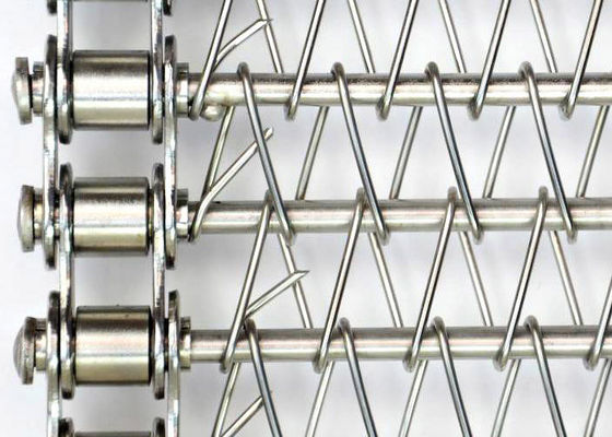 Diametro a spirale 2.0 mm bordo saldato Flat Spiral Conveyor Belt Acciaio inossidabile 304