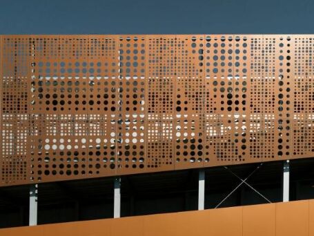 Rete metallica perforata in alluminio, materiale leggero e resistente, ideale per ventilazione, schermatura e barriere protettive