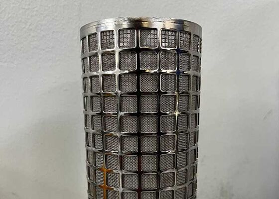 316 cilindro filtro a più strati in acciaio inossidabile utilizzato per il filtraggio delle sostanze oleose