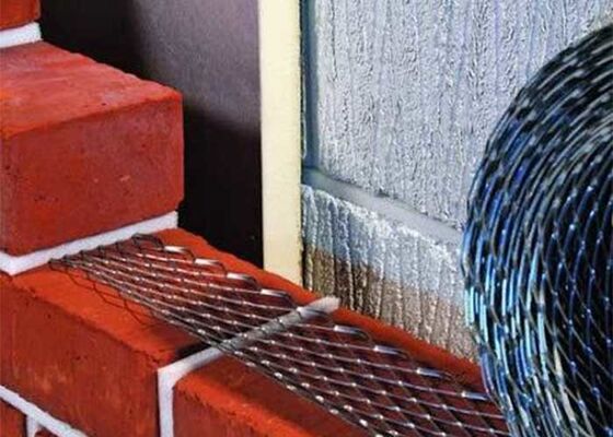 Griglia di rinforzo di mattoni di larghezza 50 mm Acciaio galvanizzato per la costruzione di muri di muratura