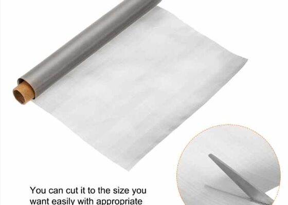 100 mesh SS316 Acciaio inossidabile Tessuto di filo 0,5m-1m Larghezza filtrazione del gas 0,1mm Dia di filo